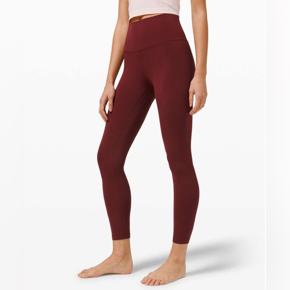 Lululemon Align Pant 25" Red Merlot 2 Leggings